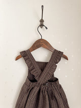 Check apron one-piece