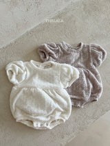 ［thelala］Soft puff knit rompers