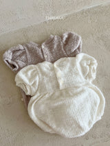 ［thelala］Soft puff knit rompers