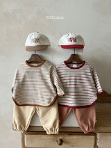 ［thelala］Multi stripe tee
