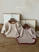 ［thelala］Multi stripe tee