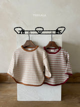 ［thelala］Multi stripe tee