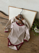 ［thelala］Multi stripe rompers