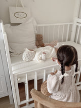 Soft puff knit rompers