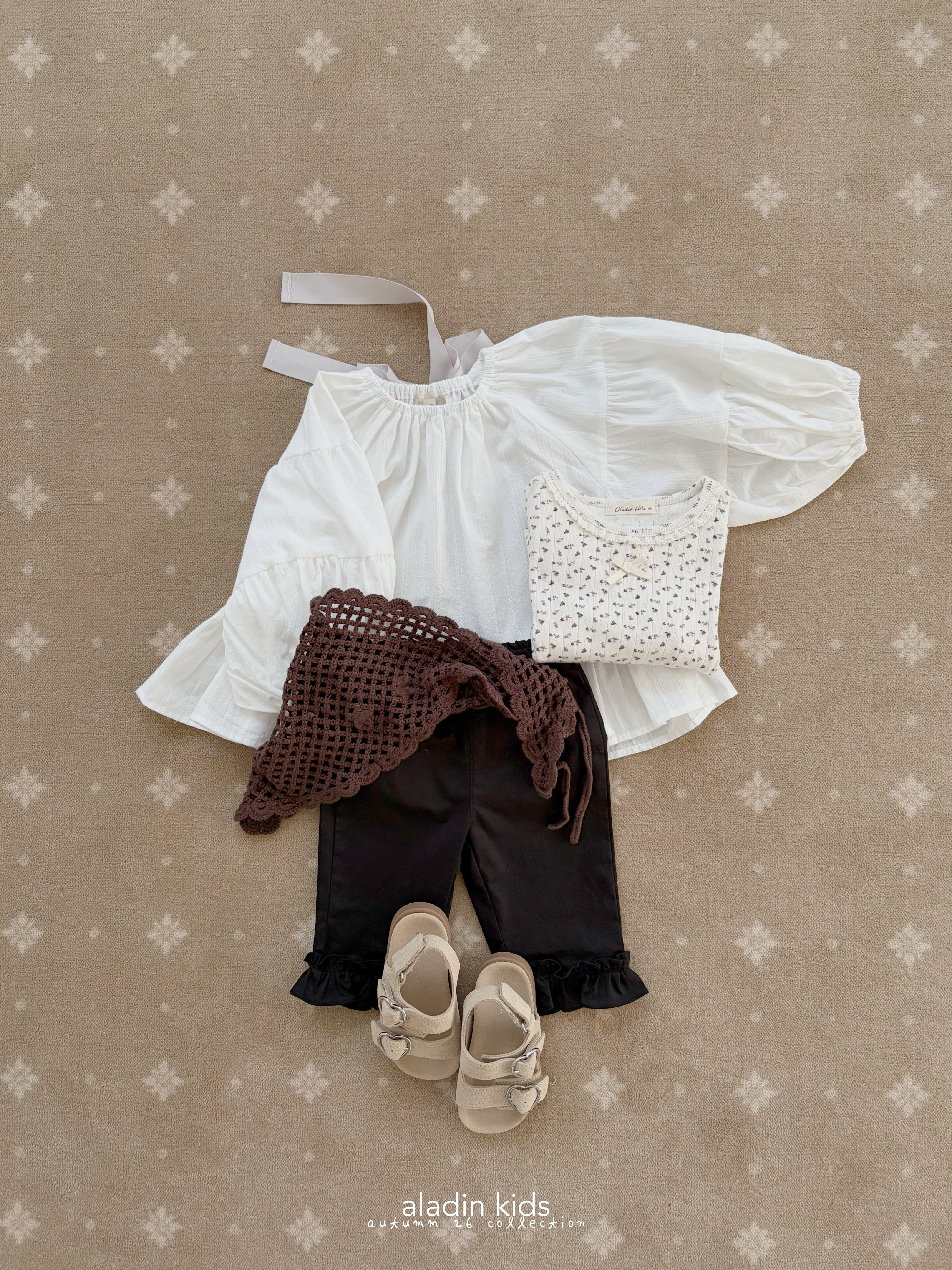 ［aladin］Capri frill pants
