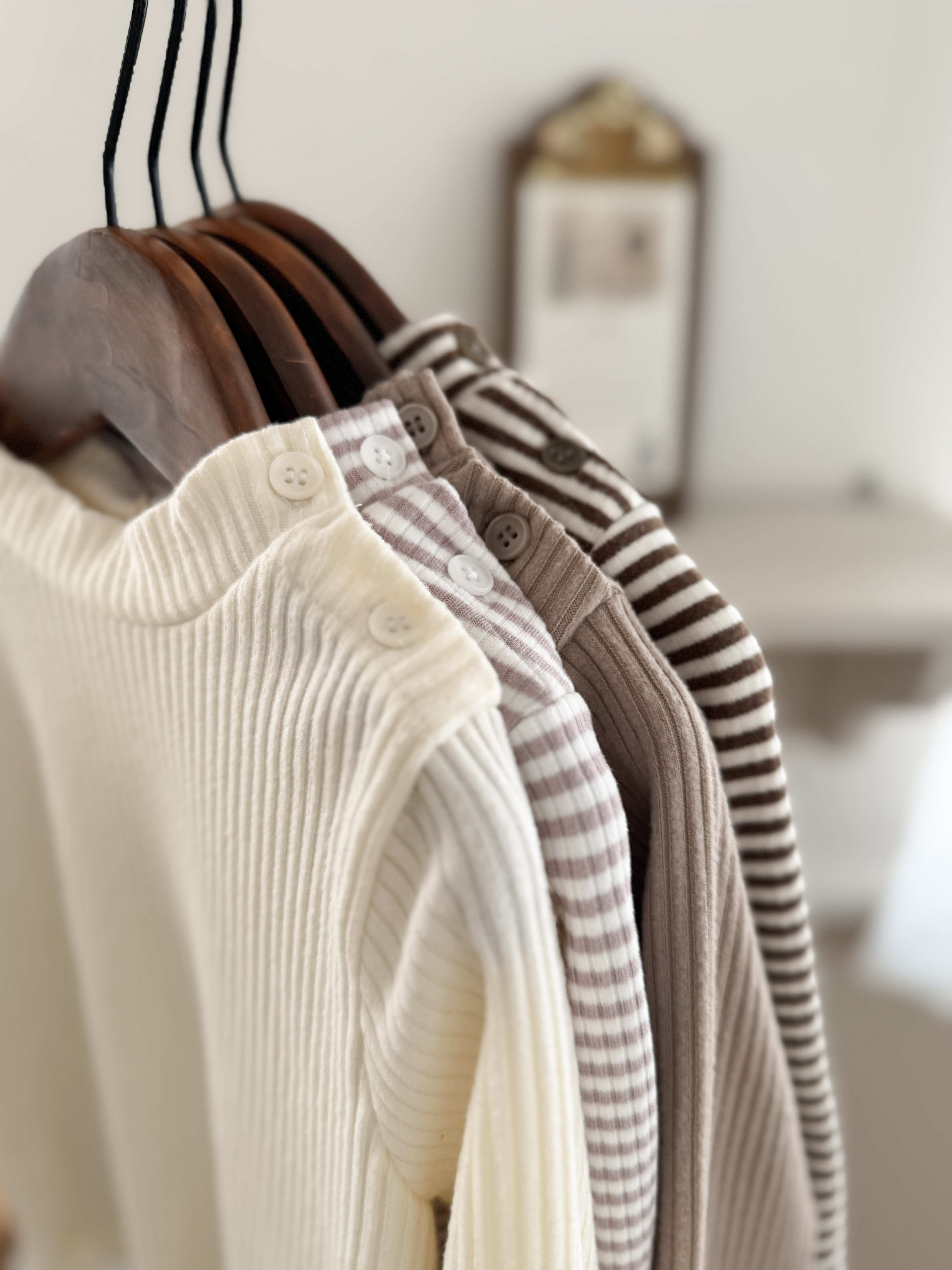 Soft stripe half neck tops (baby & kids)