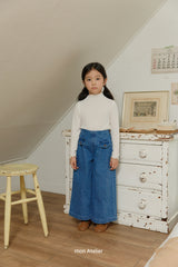 ［mon Atelier］Flap denim pants