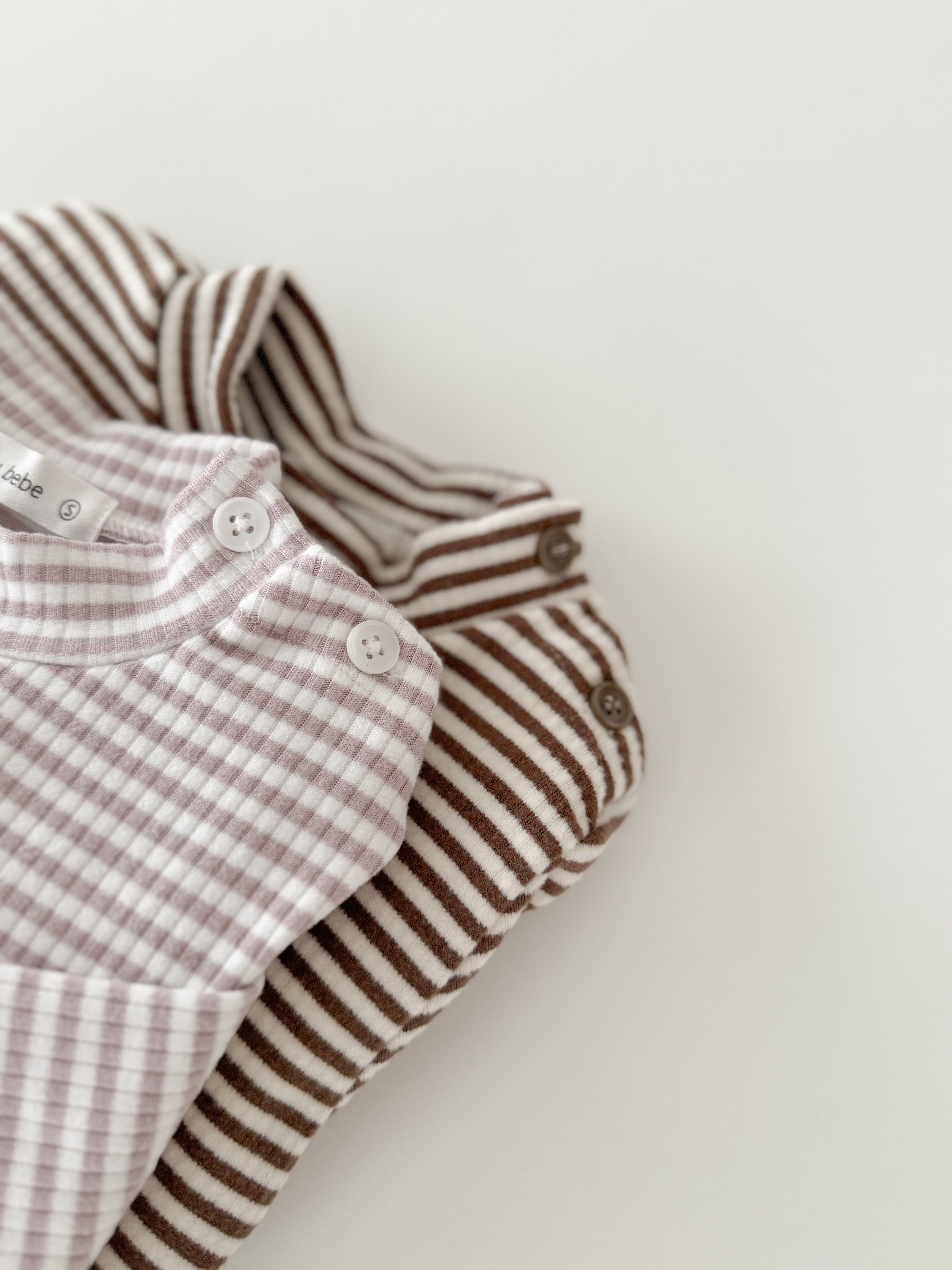 Soft stripe half neck tops (baby & kids)