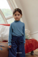 ［mon Atelier］Flap denim pants