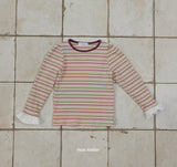［mon Atelier］Rainbow stripe tops