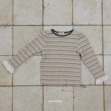 ［mon Atelier］Rainbow stripe tops