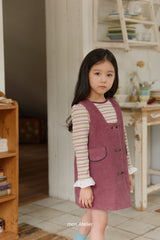 ［mon Atelier］Double button one-piece