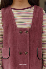 ［mon Atelier］Rainbow stripe tops