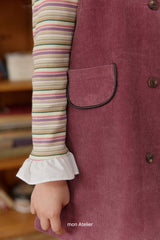 ［mon Atelier］Rainbow stripe tops
