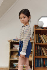 ［mon Atelier］Denim wrap pants
