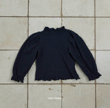 ［mon Atelier］Mellow rib puff tops