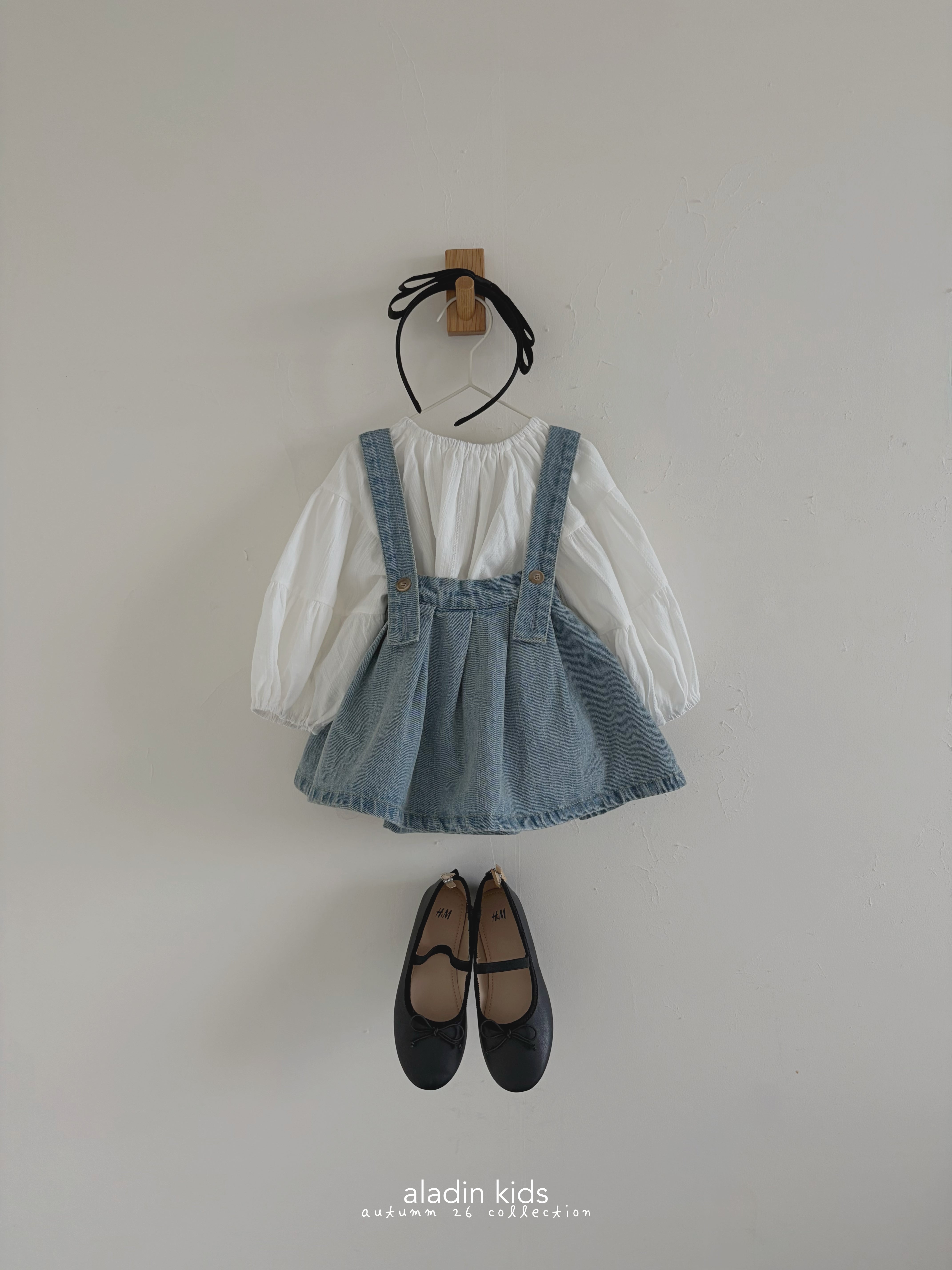 ［aladin］Pleats suspender skirt