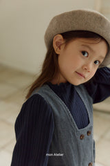 ［mon Atelier］Mellow rib puff tops