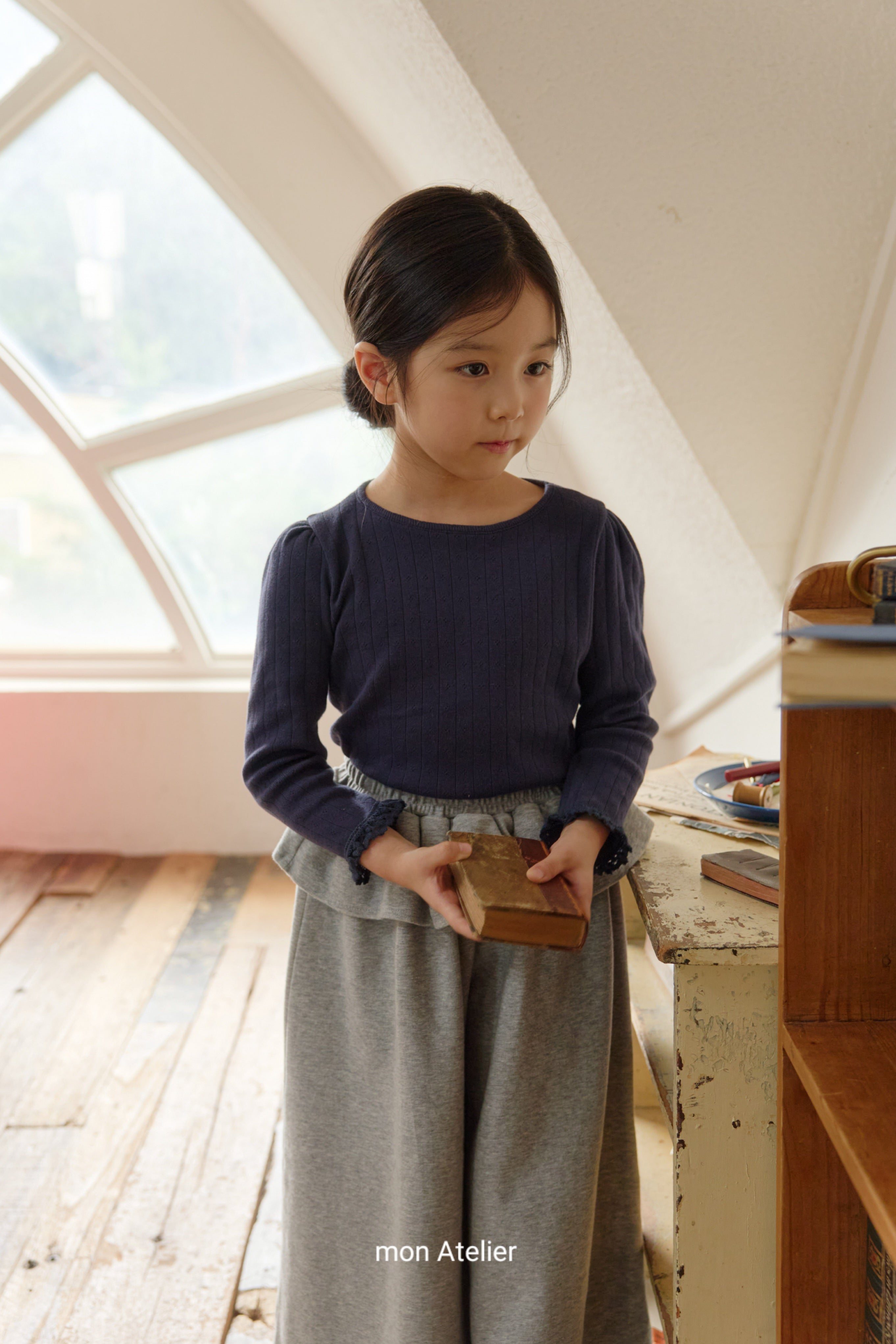 ［mon Atelier］Moly lace tee