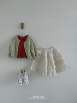［aladin］Eyelet ribbon puff tee