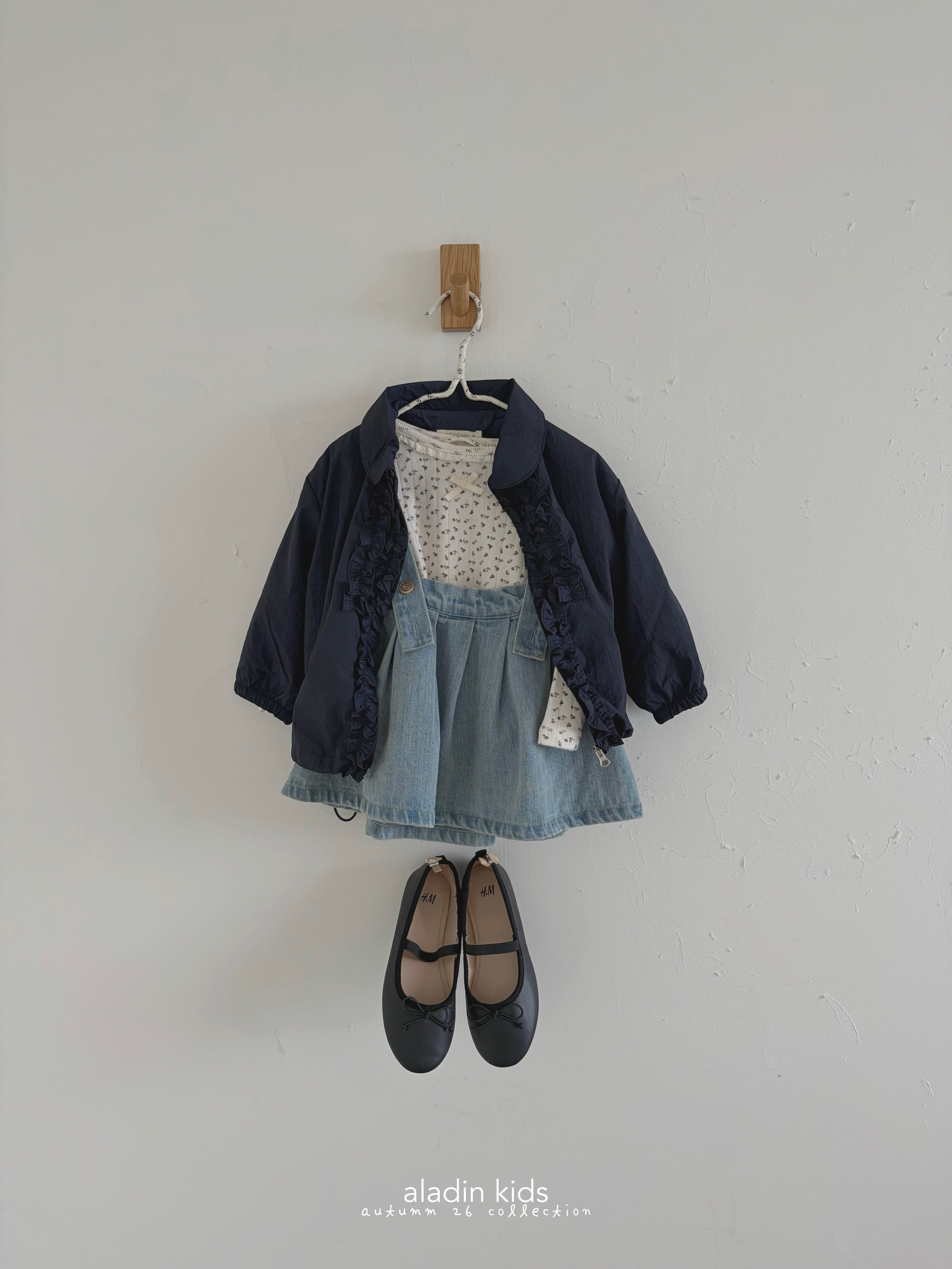 ［aladin］Eyelet ribbon puff tee