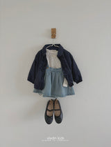 ［aladin］Eyelet ribbon puff tee
