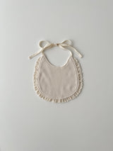 Waffle lace bib