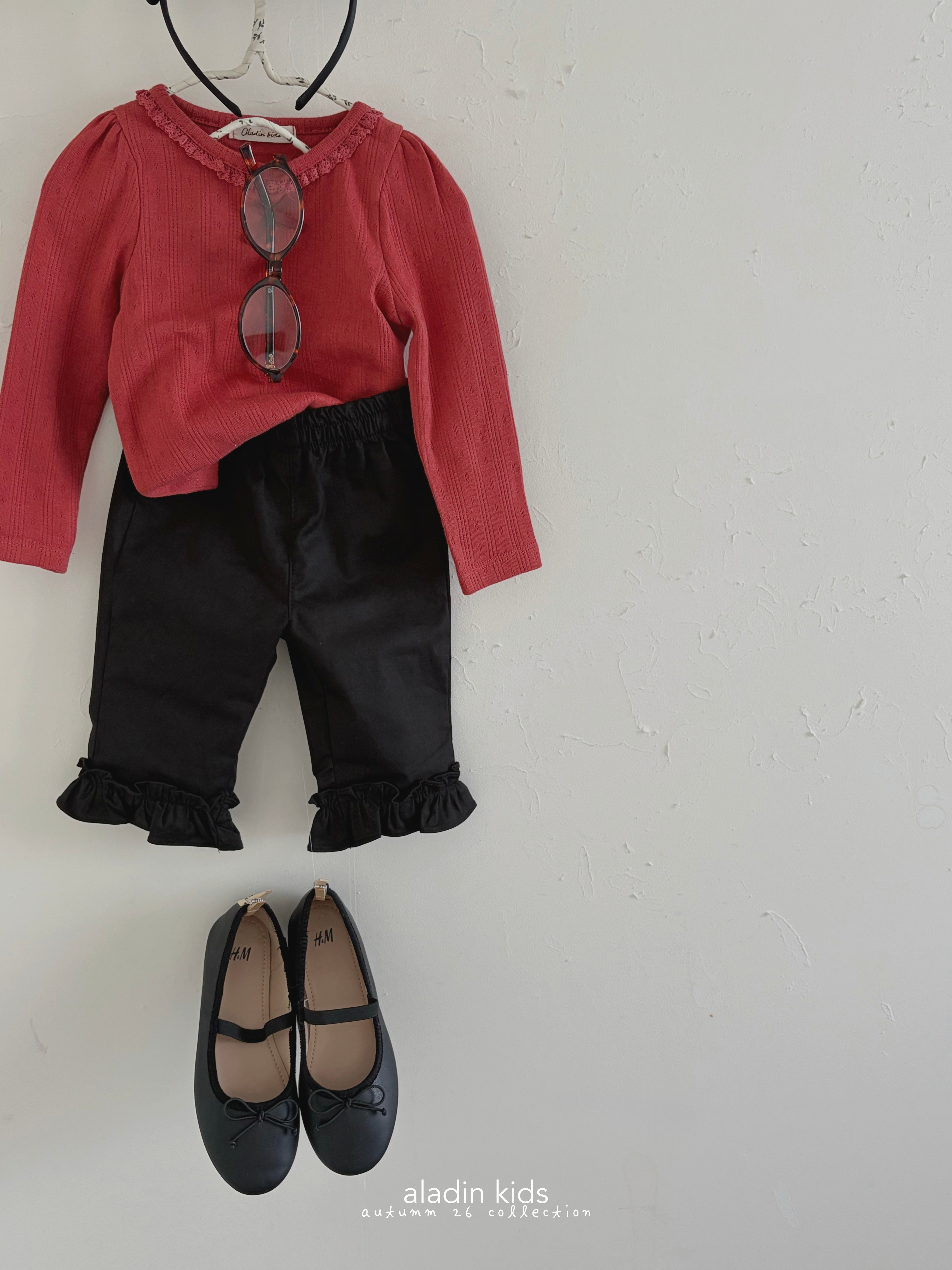 ［aladin］Capri frill pants