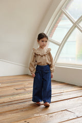 ［mon Atelier］Flap denim pants
