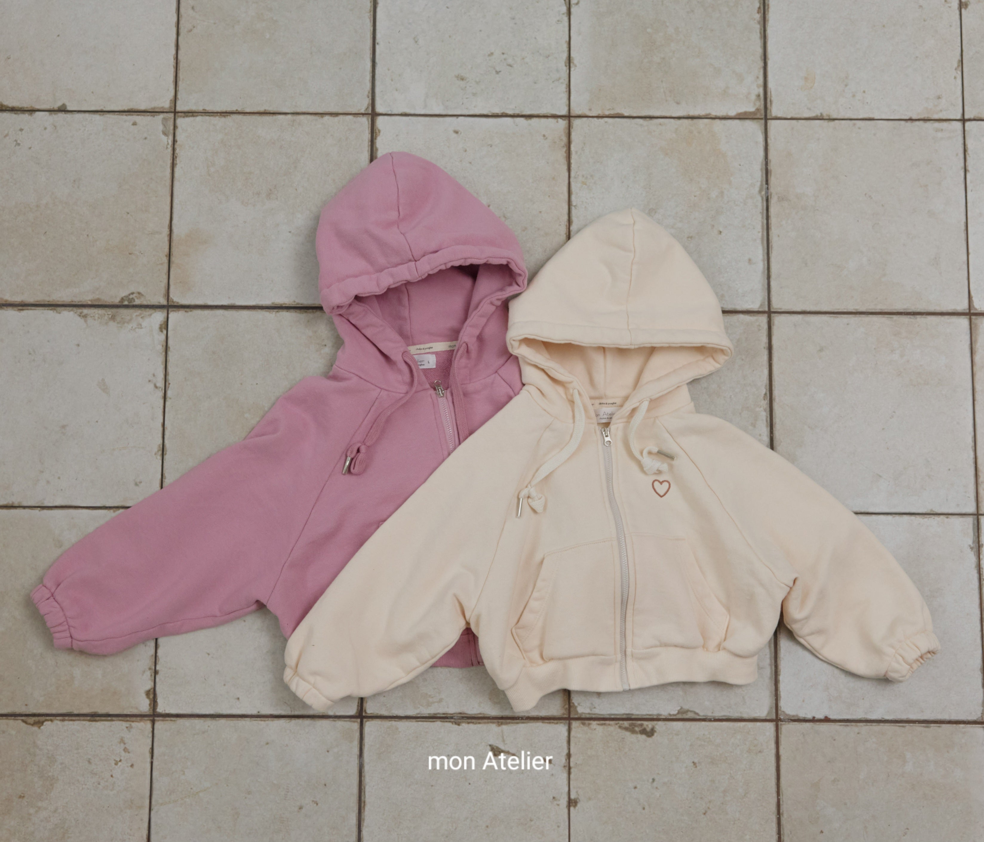 ［mon Atelier］Love hood zip up