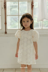 ［mon Atelier］Rose puff lace one-piece