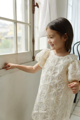 ［mon Atelier］Rose puff lace one-piece