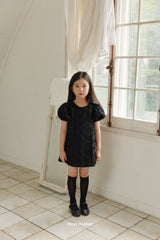 ［mon Atelier］Rose puff lace one-piece
