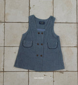 ［mon Atelier］Double button one-piece