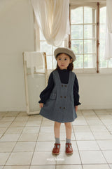 ［mon Atelier］Double button one-piece