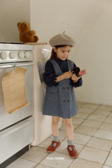 ［mon Atelier］Double button one-piece