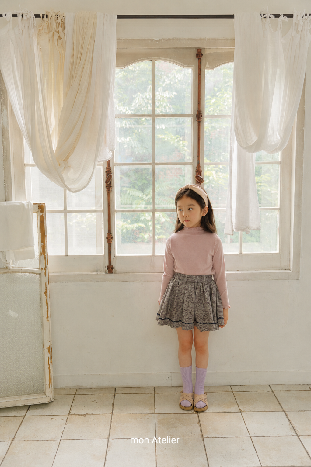 ［mon Atelier］Bloom flare skirt