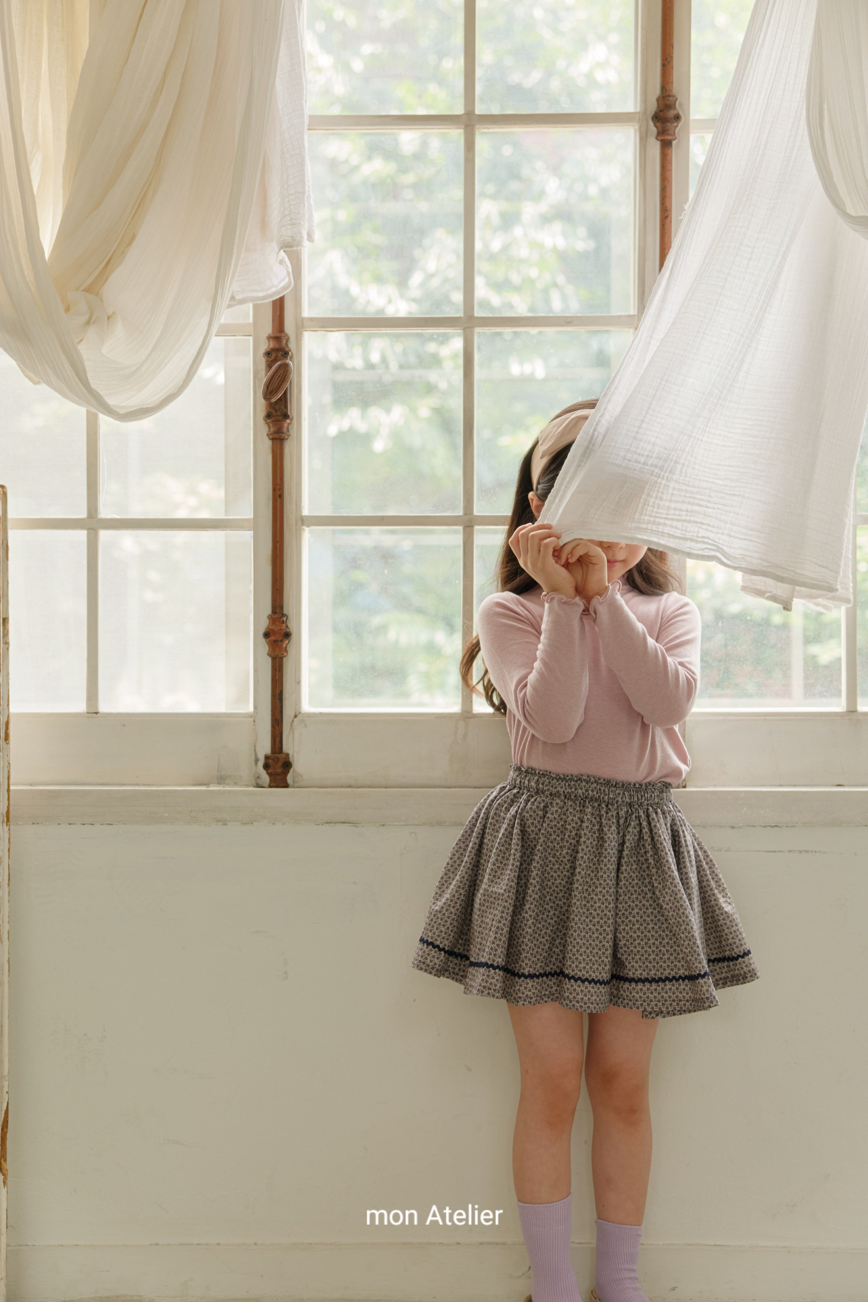 ［mon Atelier］Bloom flare skirt