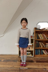 ［mon Atelier］Rainbow stripe tops