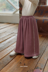 ［mon Atelier］Lace wide pants