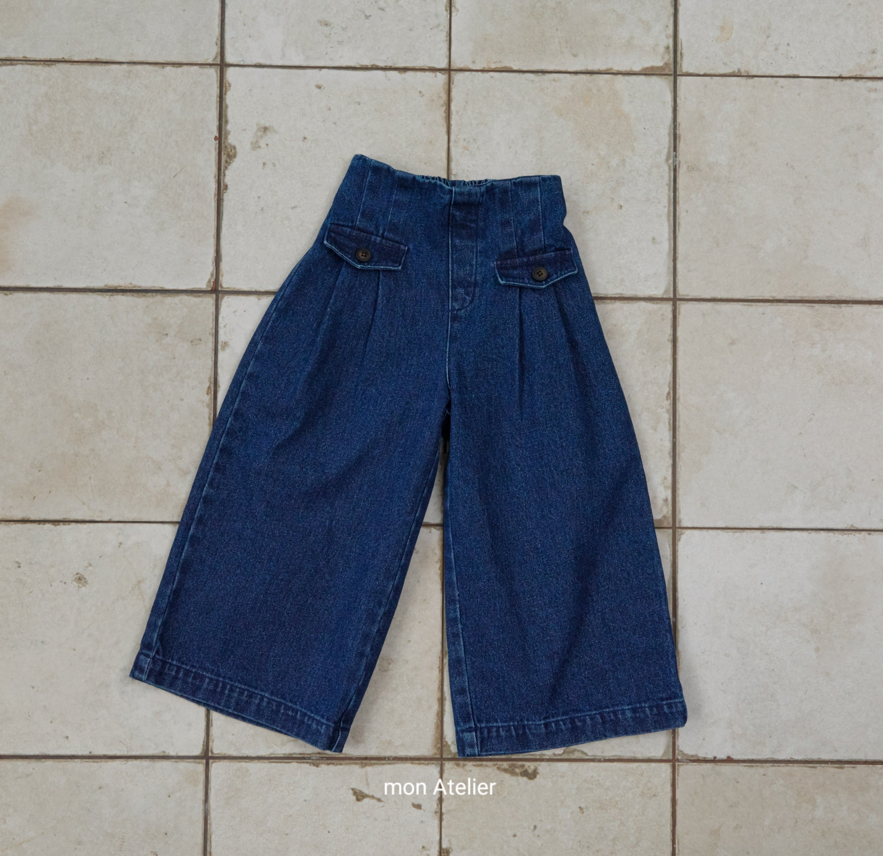 ［mon Atelier］Flap denim pants