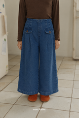 ［mon Atelier］Flap denim pants