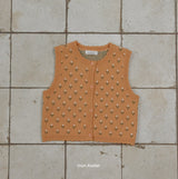 ［mon Atelier］Tulip knit vest