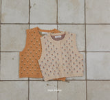 ［mon Atelier］Tulip knit vest