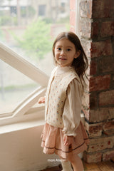 ［mon Atelier］Tulip knit vest