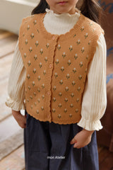 ［mon Atelier］Mellow rib puff tops
