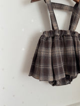 Noirjette check bloomer skirt