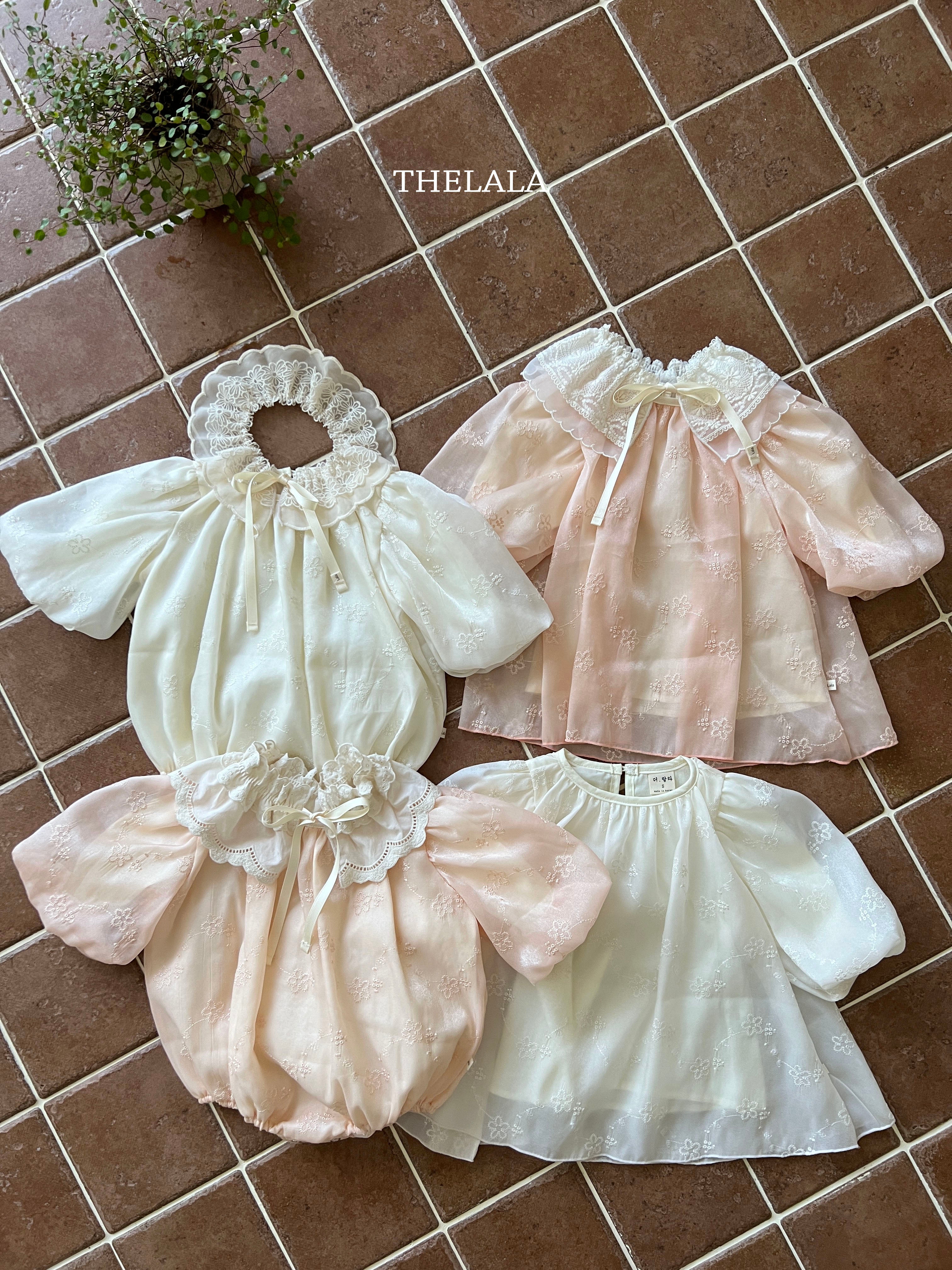 ［thelala］Swan chiffon suit