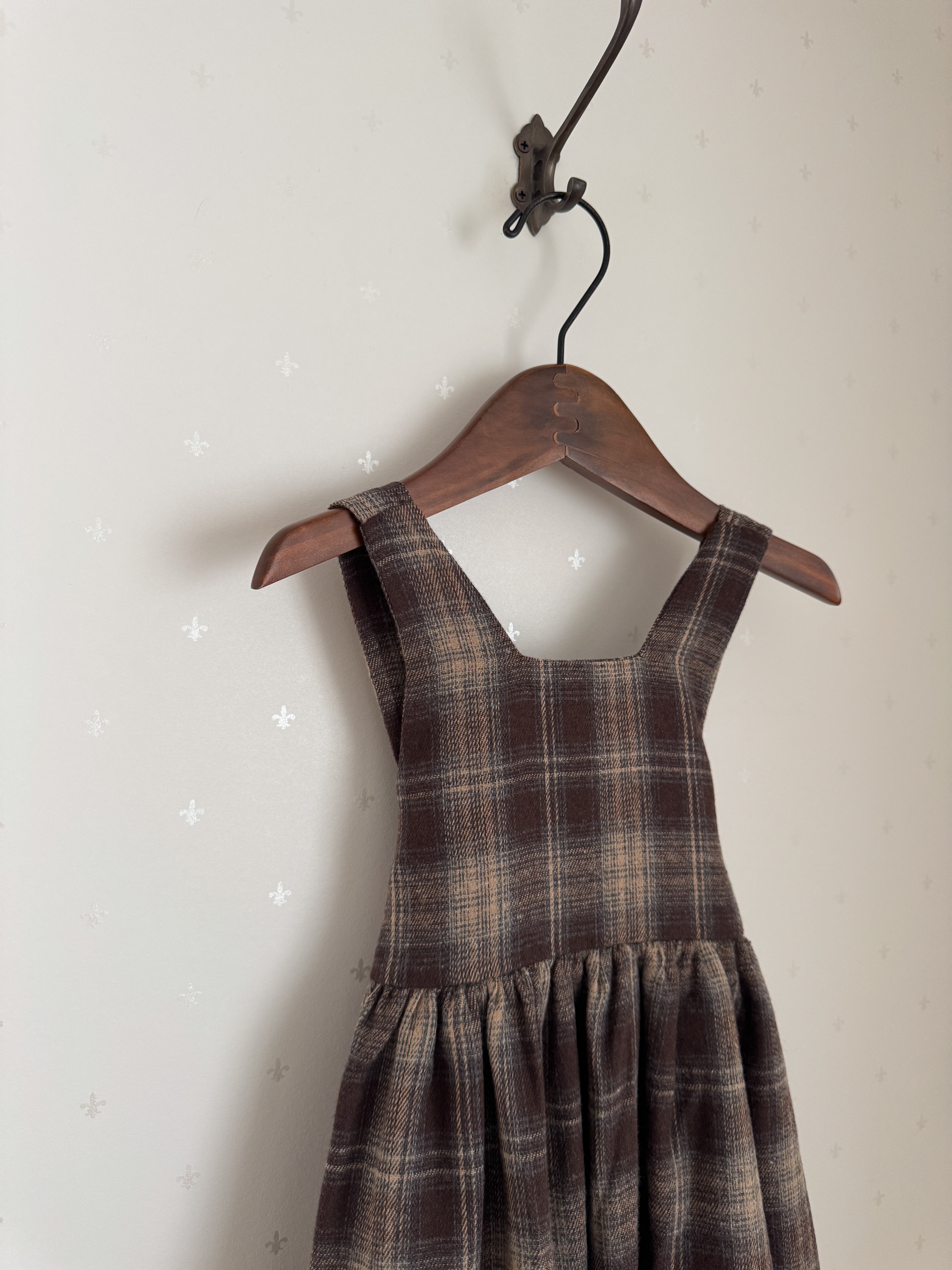 Noirjette check one-piece (kids)
