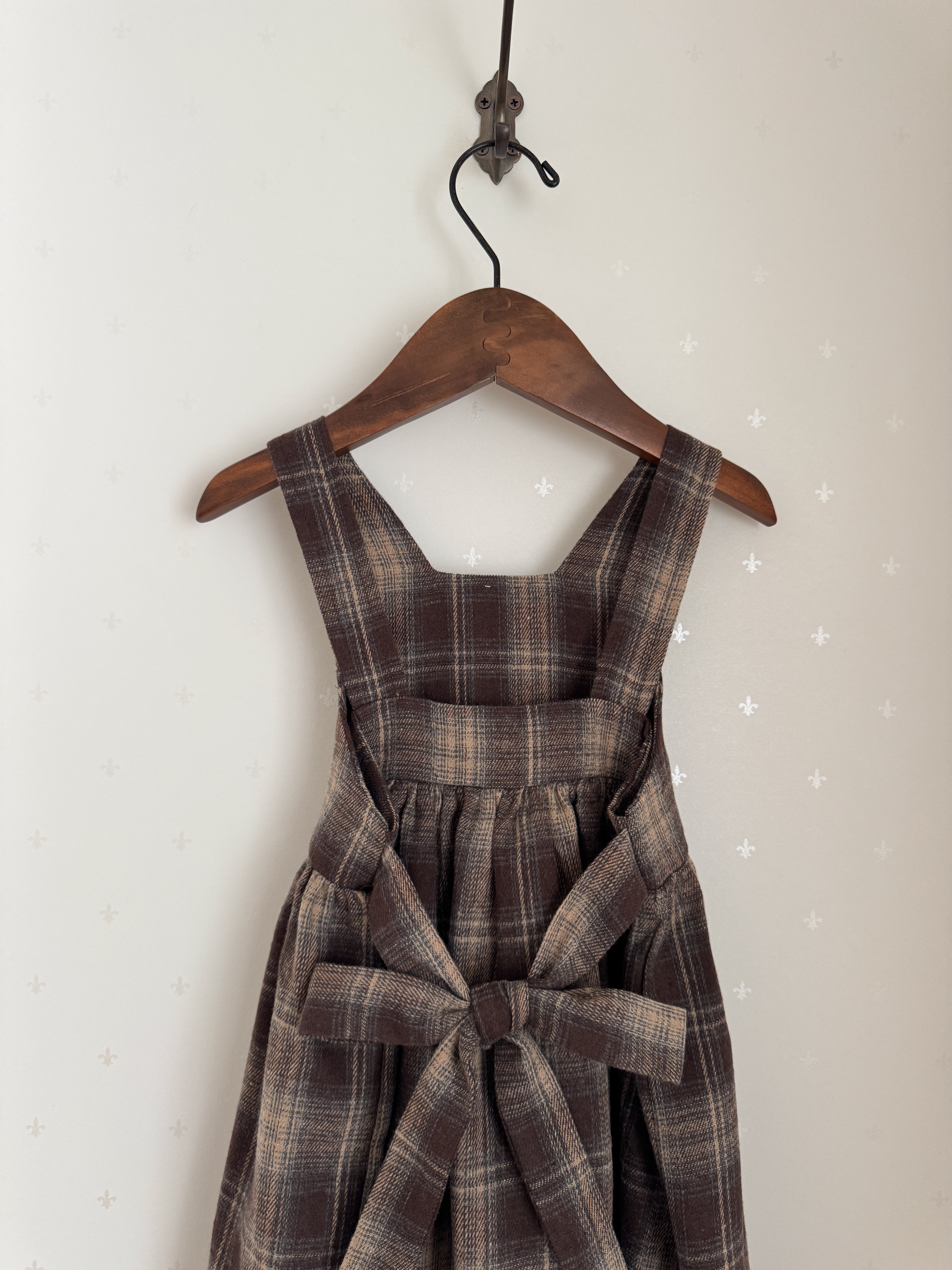 Noirjette check one-piece (kids)